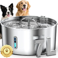 Dog Water Fountain Stainless Steel for Large Dogs and Cats