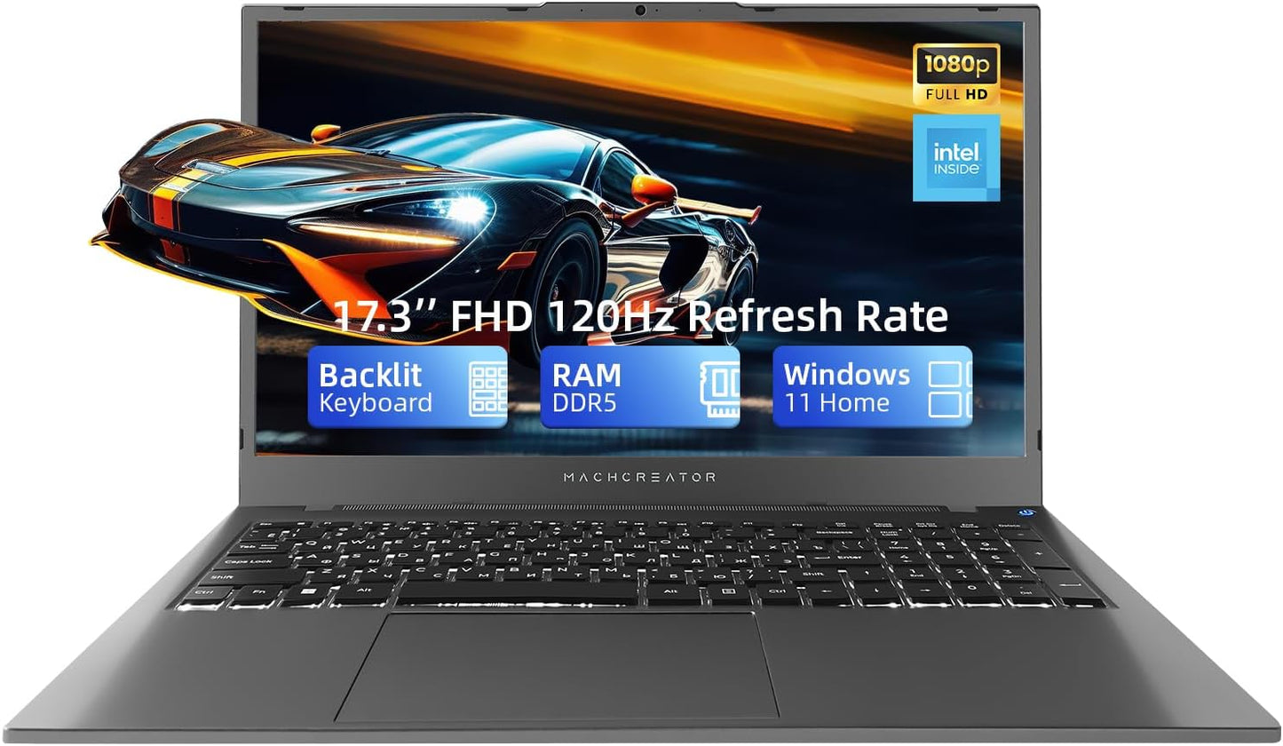 Machenike Machcreator N17A Laptop with 17.3in FHD Display