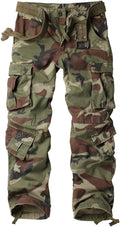Men's Cargo Pants Military Camo Combat Work Pants - 8 Pockets