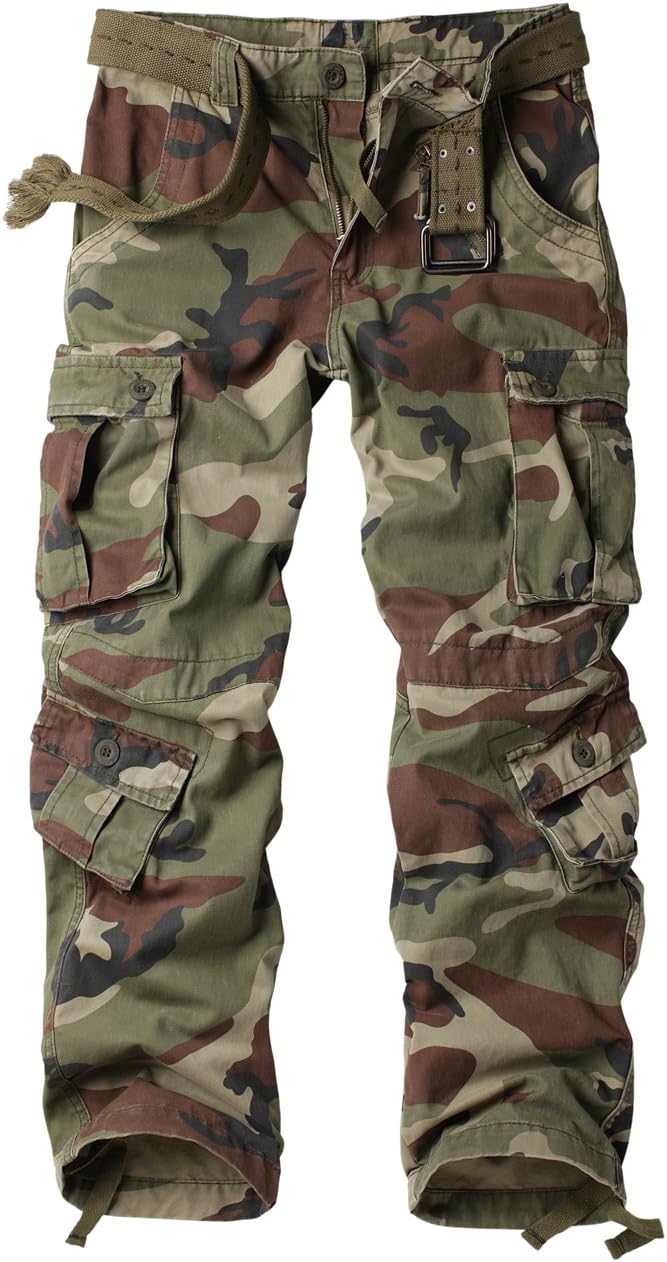 AKARMY Men's Casual Cargo Pants for Comfort and Style