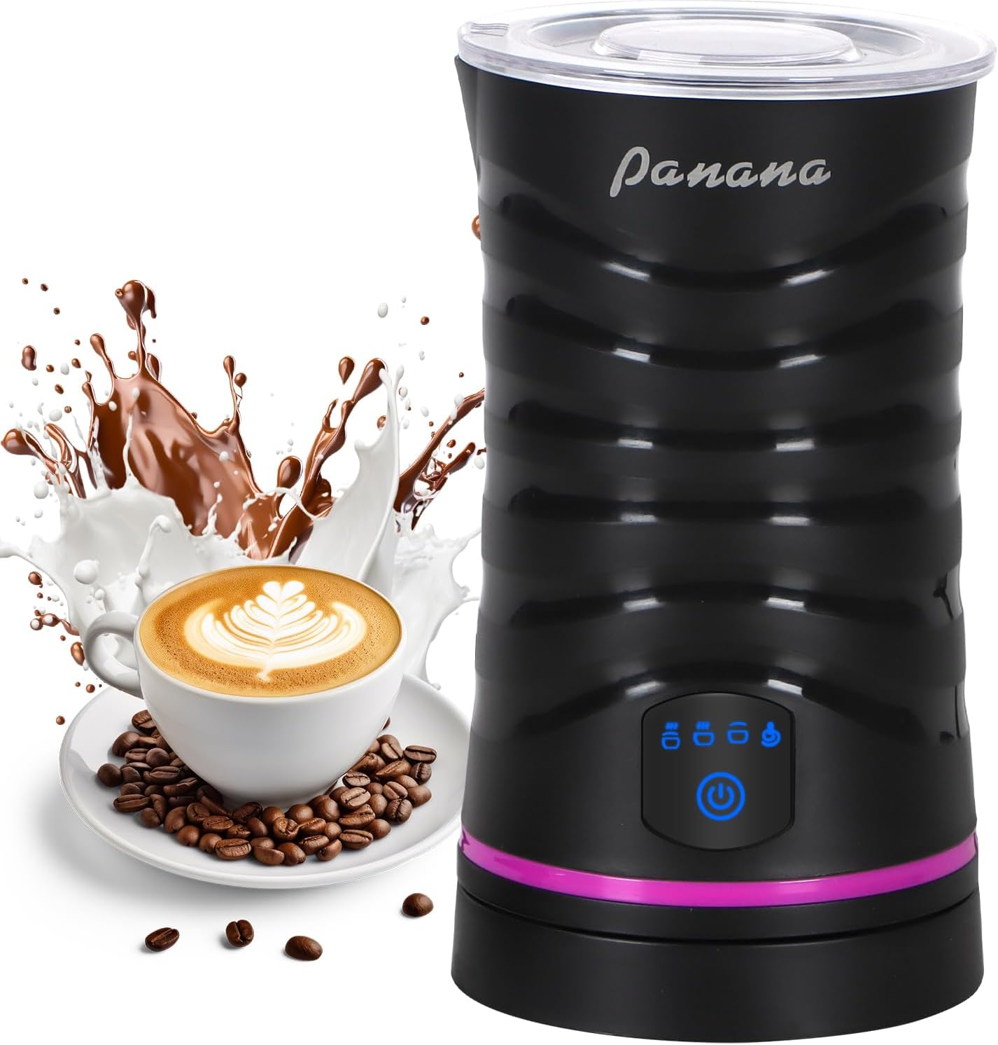 Panana Electric Milk Frother - Silent & Efficient Foaming