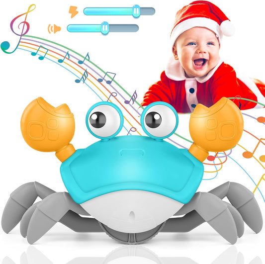 Light-Up Crawling Crab Baby Toy - Sensory Development & Music