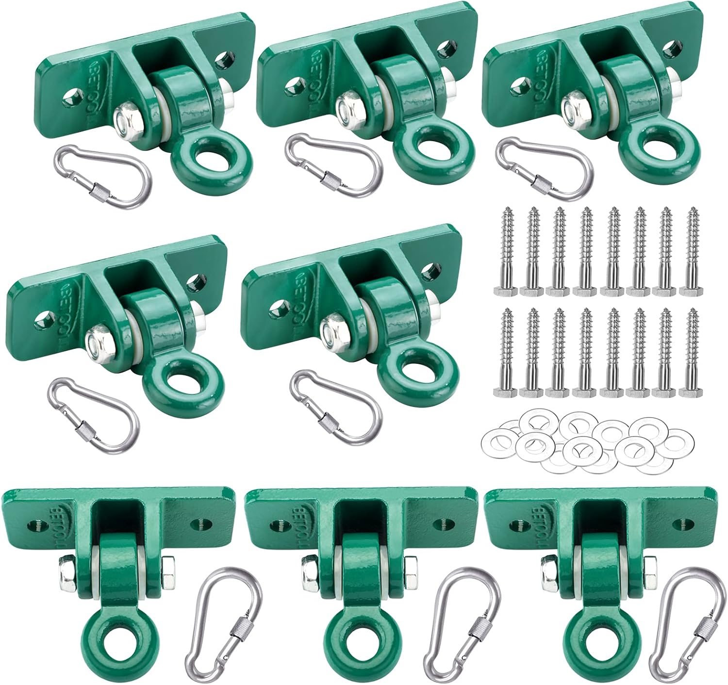 BETOOLL Heavy Duty Swing Hanger Set for Kids Playground Fun