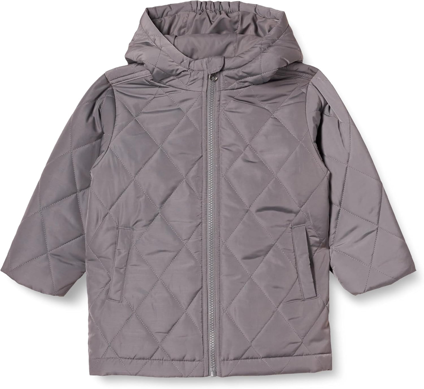Unisex Kids Long Quilted Jacket for Cold Weather Adventures