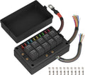 DaierTek Relay Box 12V 10 Way Relay Block and Fuse Panel - Dustproof