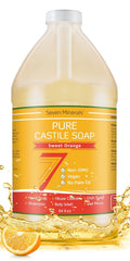 Seven Minerals Pure Castile Soap Sweet Orange for Sensitive Skin