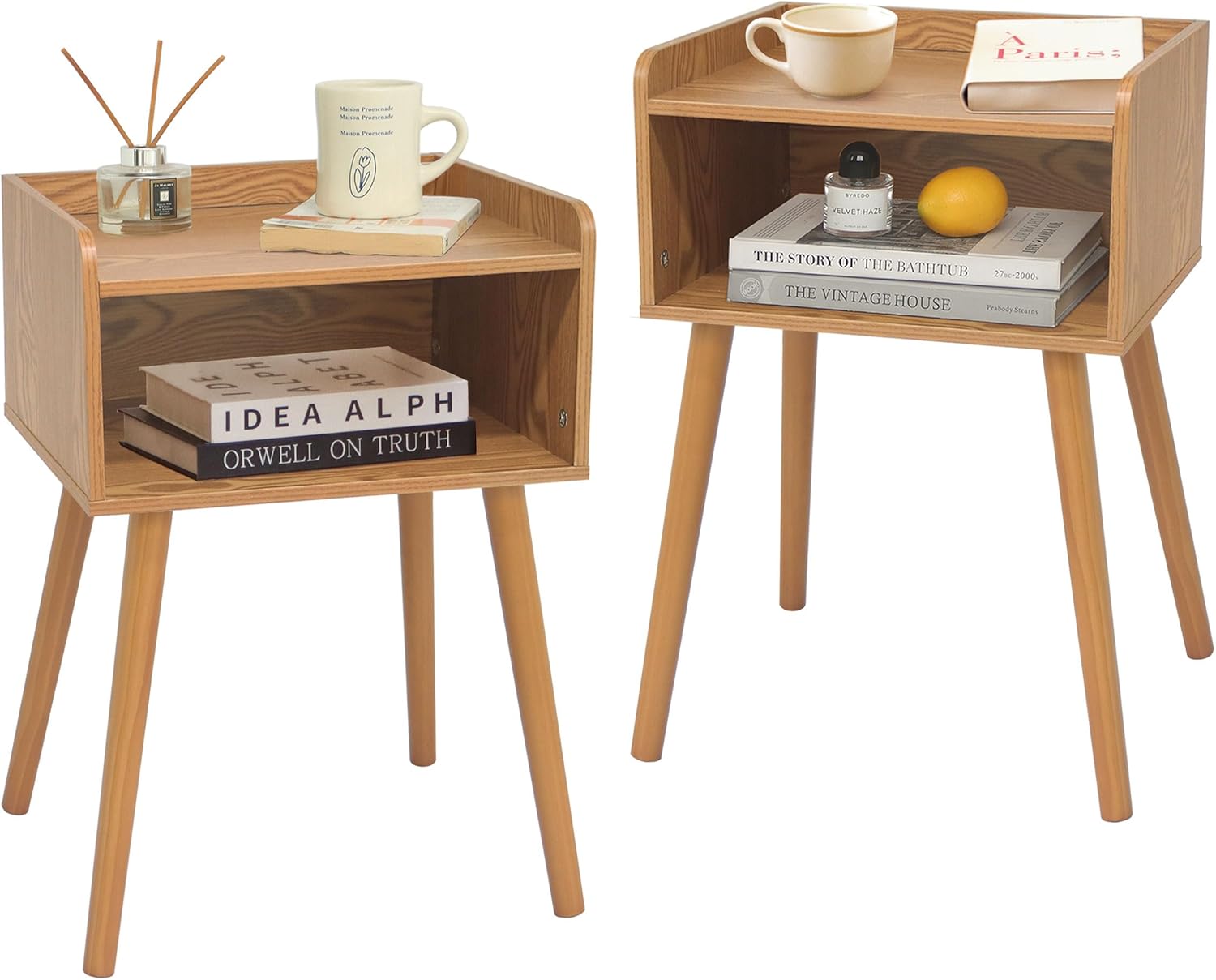 MaxSmeo Nightstands Set of 2 for Modern Bedroom Storage