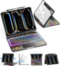 Clear Wireless Keyboard Case for iPad Pro 11 in M4 - Rotating Trackpad