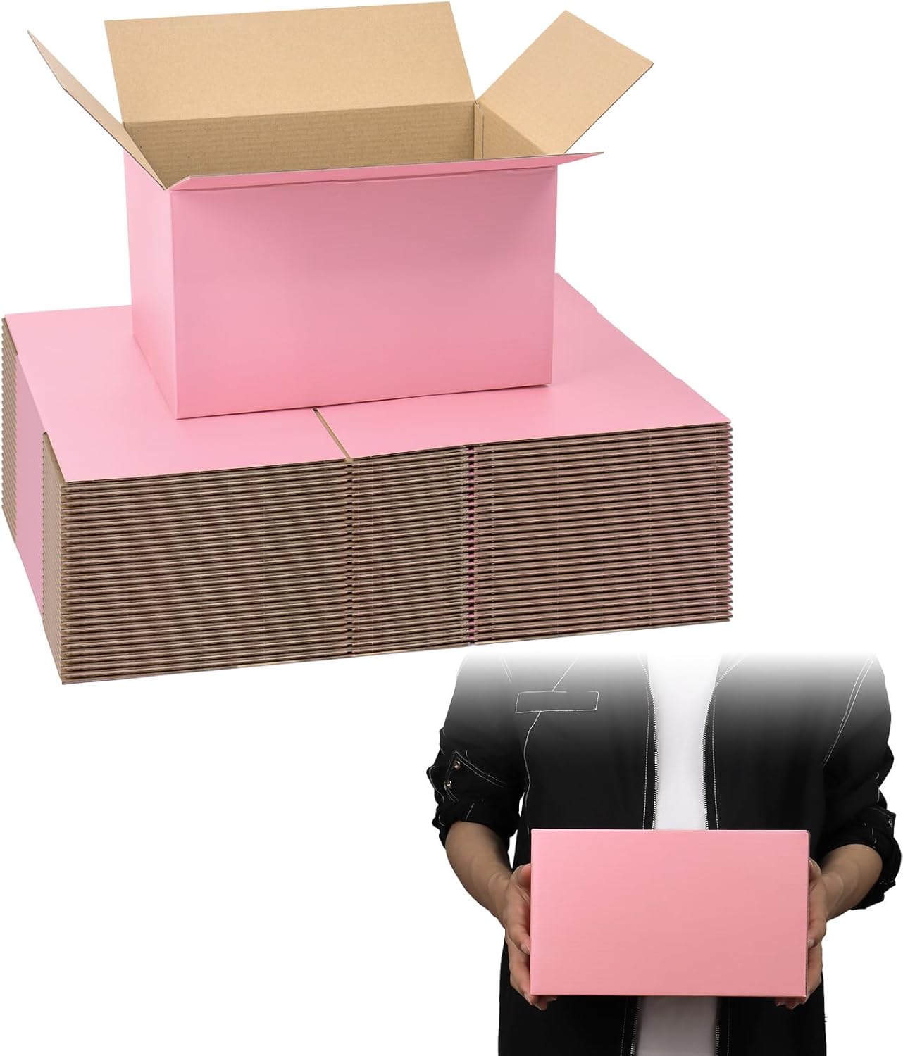 Pink Shipping Boxes by FORBFAN - Perfect for Small Business