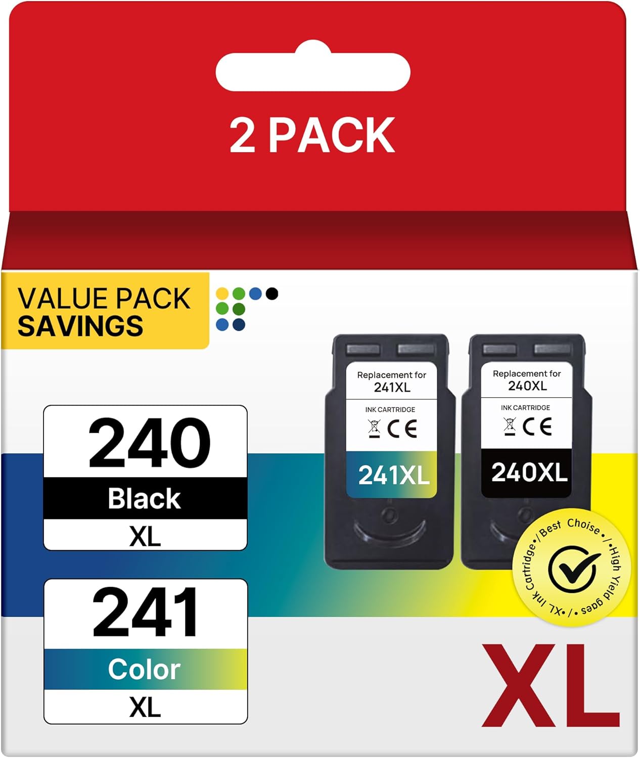 PG-240XL and CL-241XL Ink Cartridges for Canon Printers