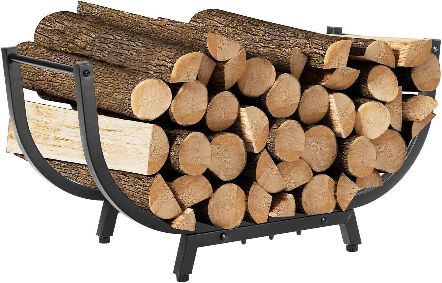 30INCH Firewood Rack for Indoor and Outdoor Use, Heavy Duty