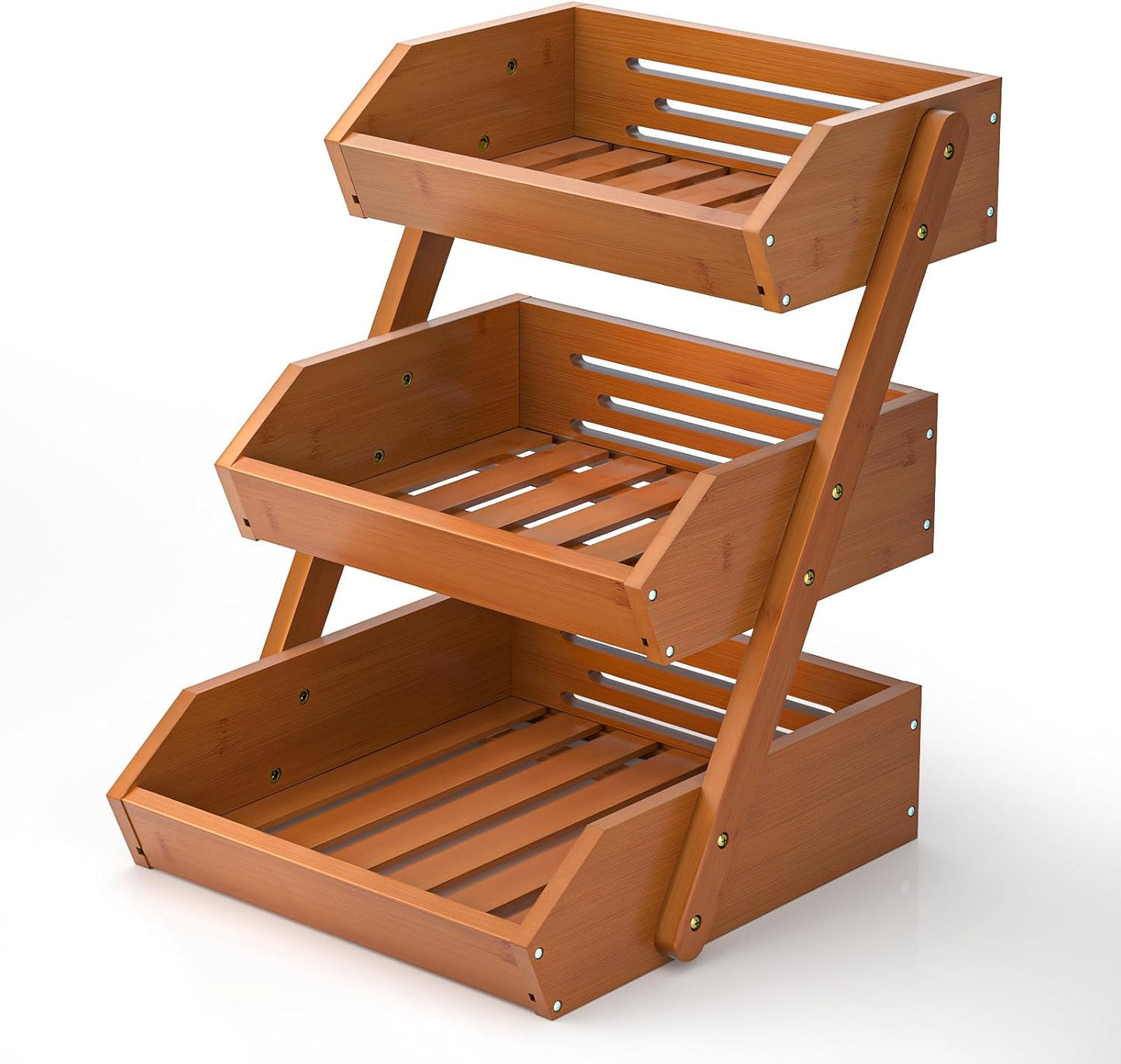 G.a HOMEFAVOR 3-Tier Fruit Basket for Kitchen Counter Storage
