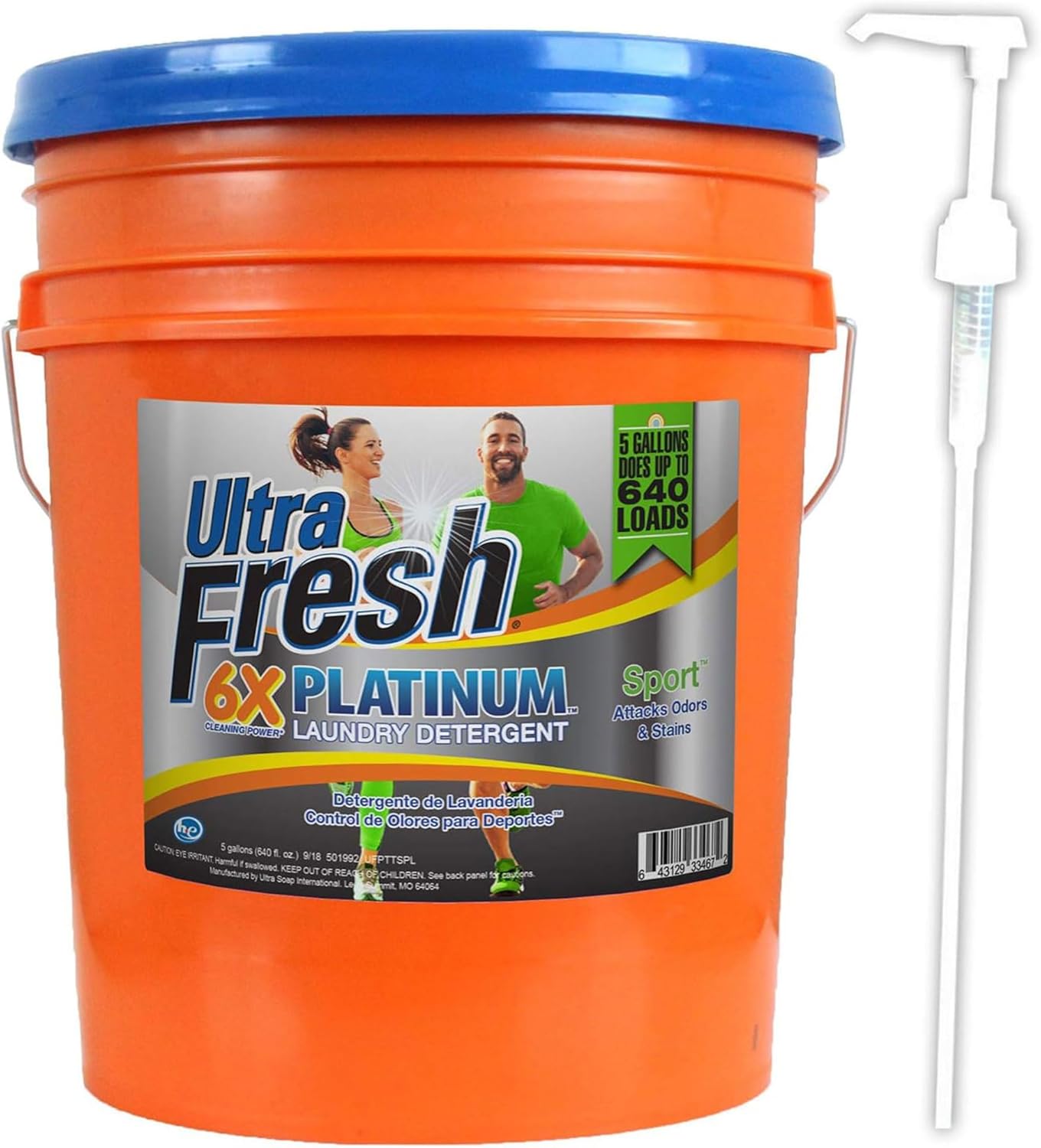 Ultra Fresh 5 Gallon Liquid Laundry Detergent for All Machines
