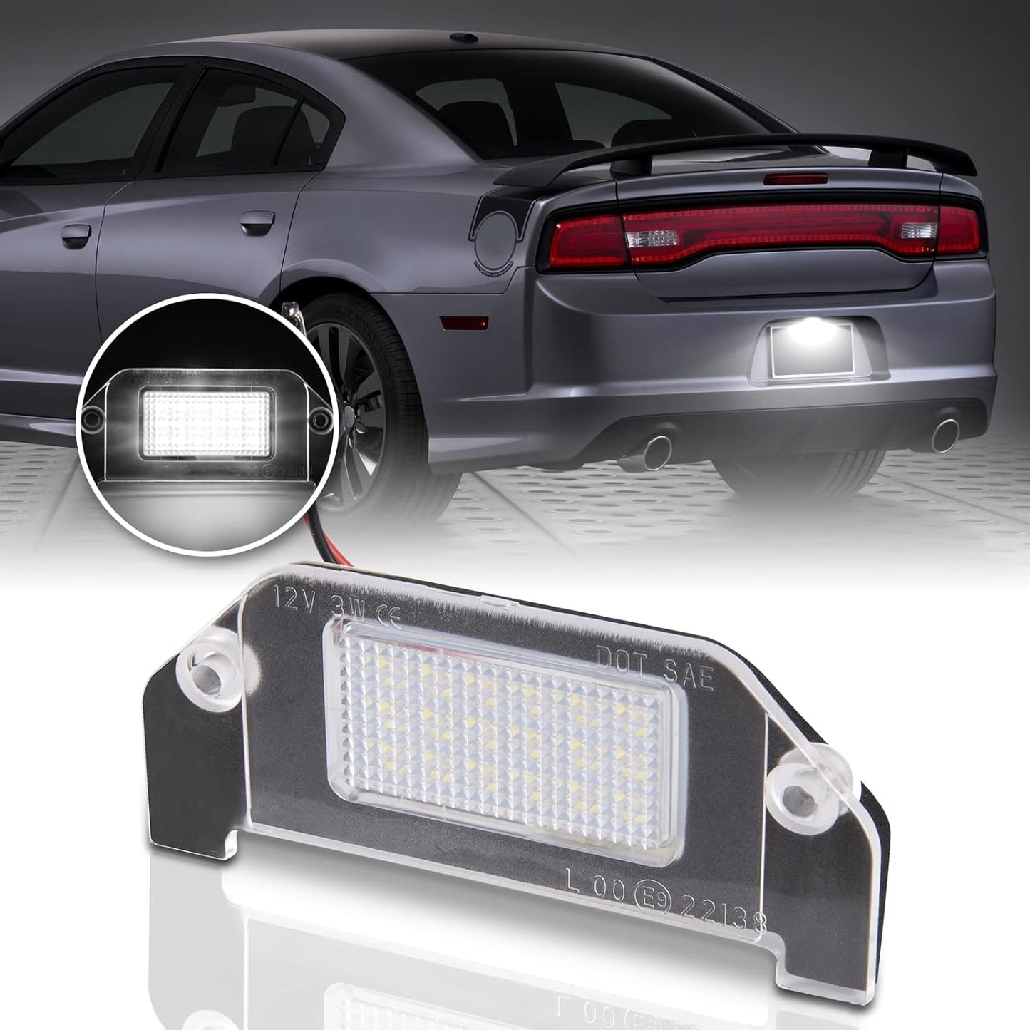 Enhance Visibility: Gempro LED License Plate Light for Dodge