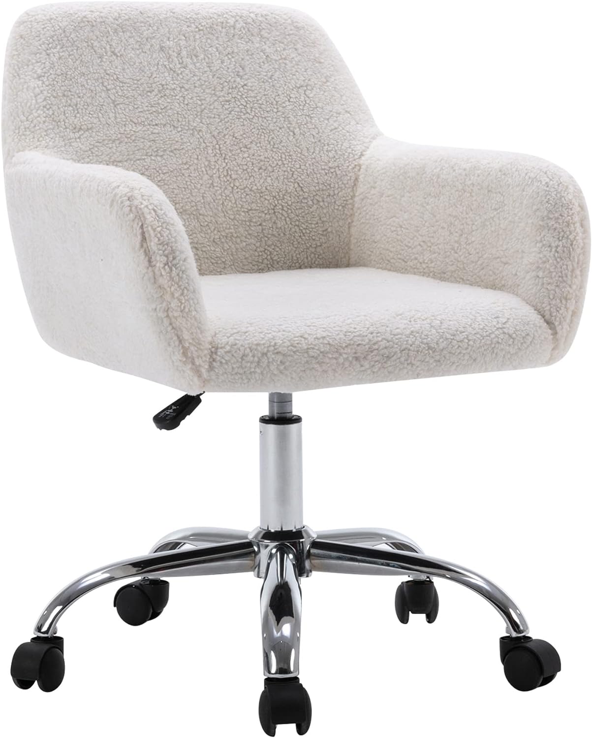 Faux Fur Vanity Chair: Comfy Glam Swivel