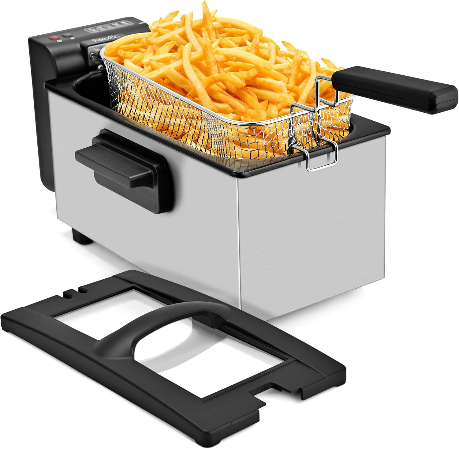1500W Stainless Steel Deep Fryer - Adjustable Temp & Easy Clean!