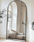 Antok Full Length Mirror 71in x 32in Arched Floor Mirror - Classy