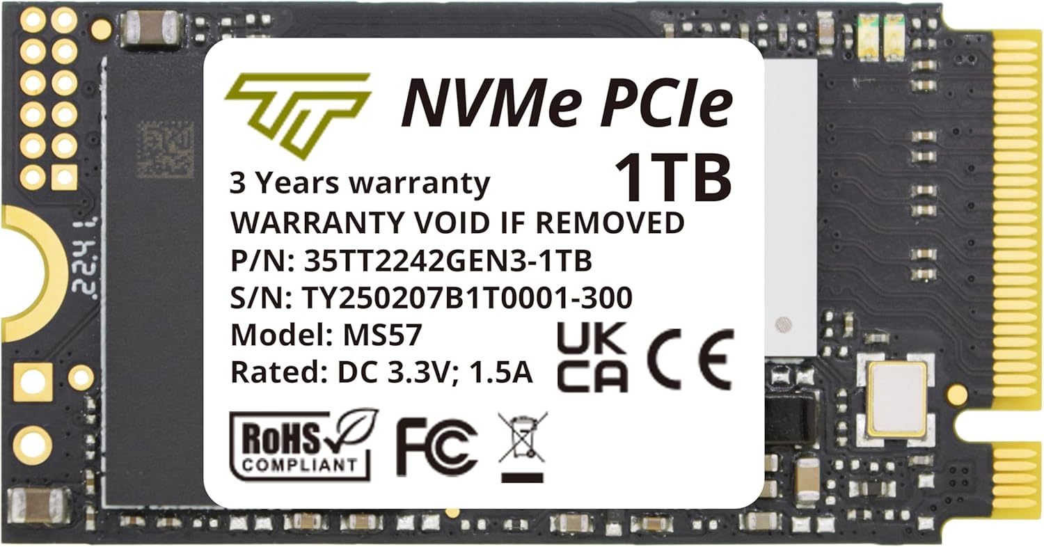 Timetec 1TB M.2 2242 SSD NVMe PCIe Gen3x4 for Laptops