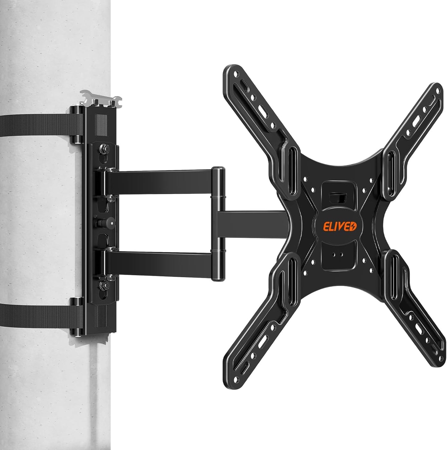 ELIVED Pillar TV Mount for 26-60 Inch TVs, No Drill Full Motion