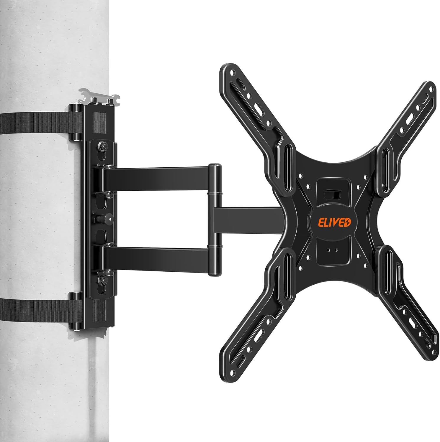 ELIVED Pillar TV Mount for 26-60 Inch TVs, No Drill Full Motion