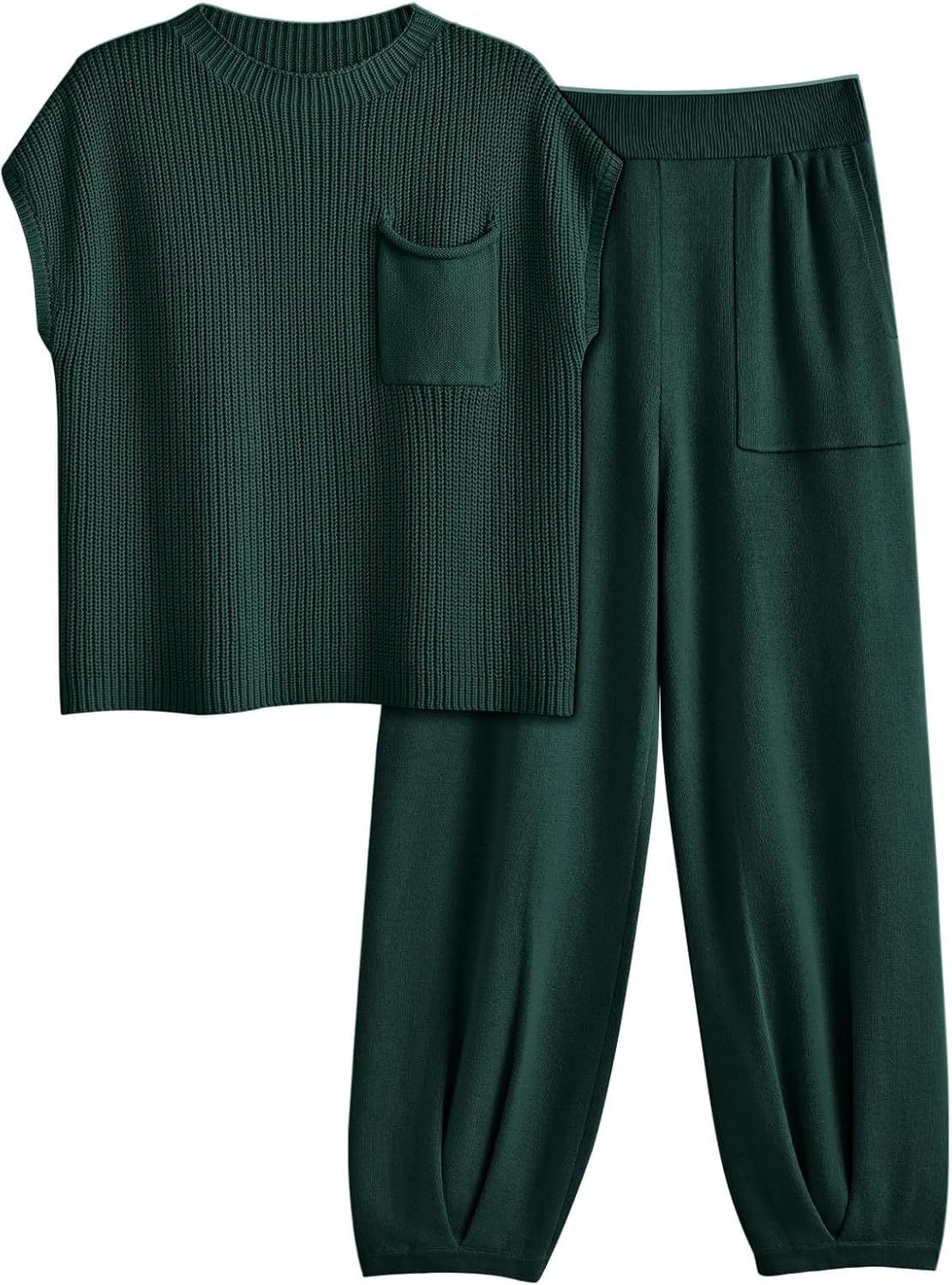 LILLUSORY 2 Piece Knit Sets For Women Trendy Sweatsuit Style