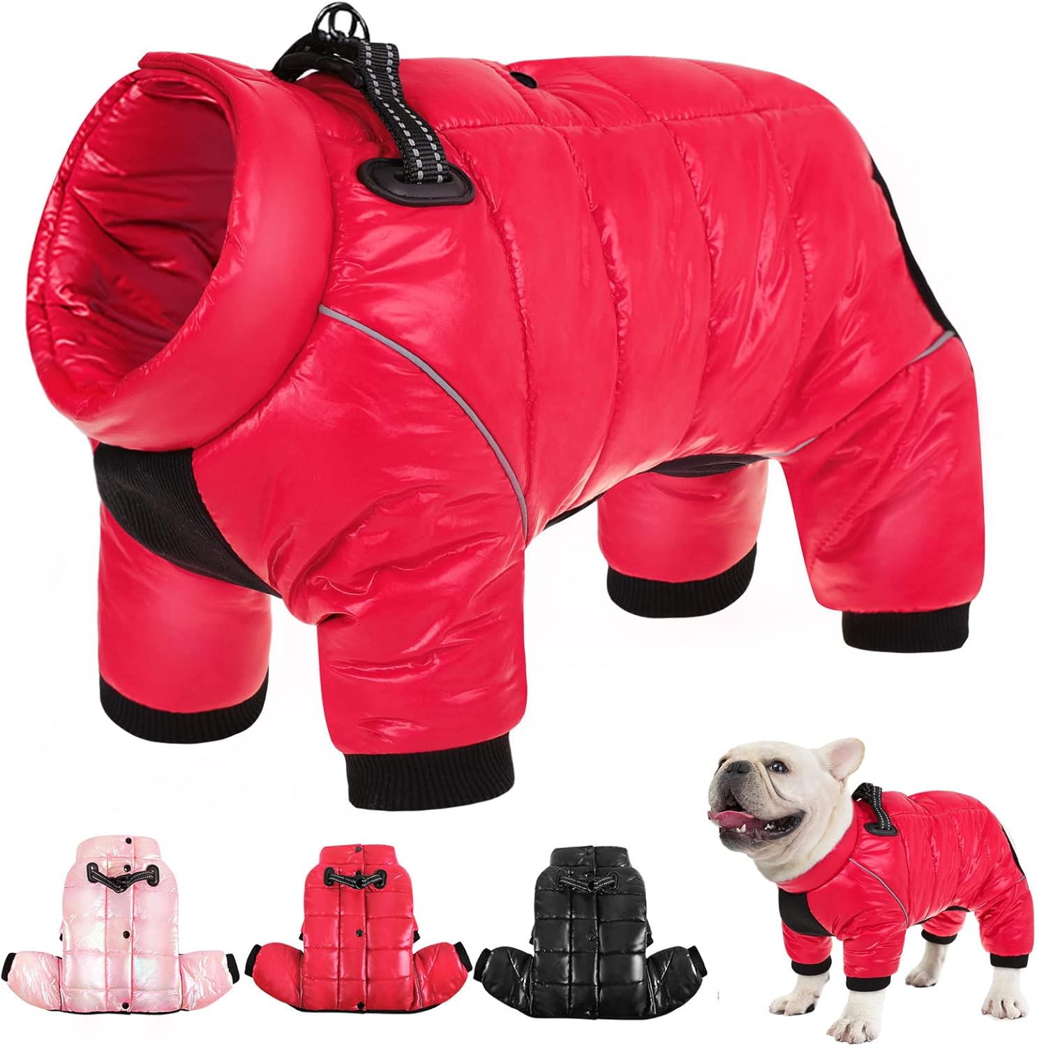 AOFITEE Waterproof Dog Coat for Small Dogs - Winter Snowsuit
