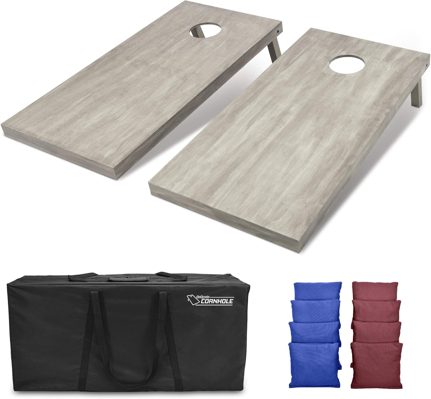 GoSports 4 ft x 2 ft Wooden Cornhole Boards Set for Fun