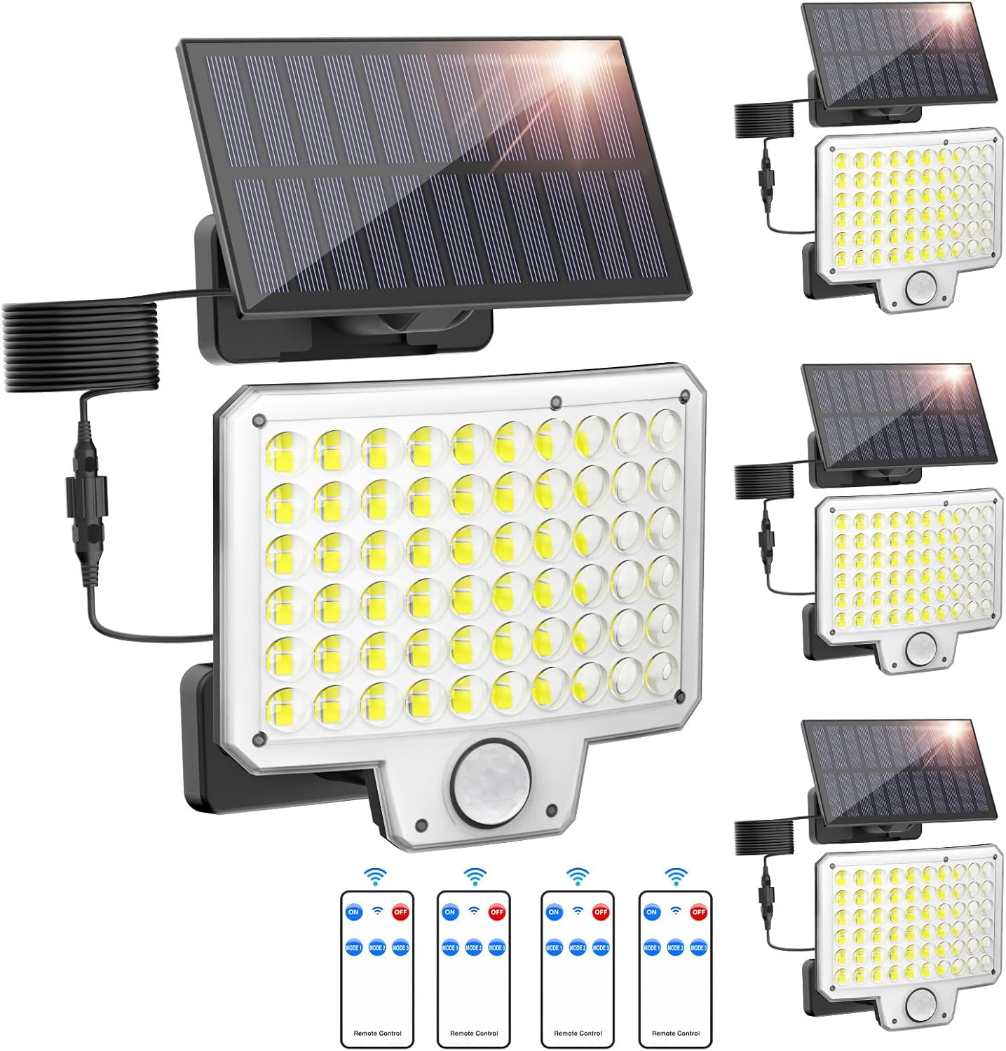 Onforu Solar Lights Outdoor with Motion Sensor and Remote Control