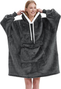Qeils Oversized Wearable Blanket Hoodie - Cozy Sherpa Pullover