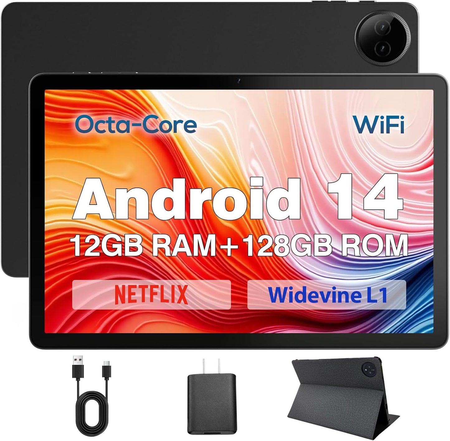 DigiLand 10.1 Inch HD Octa-Core Tablet with 12GB RAM and 128GB ROM