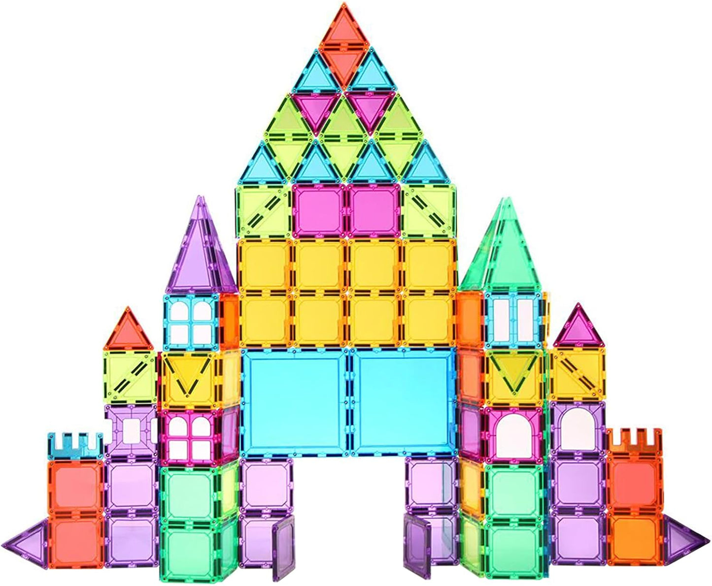 Bmag Magnetic Tiles 120 PCS Building Blocks for Kids Fun