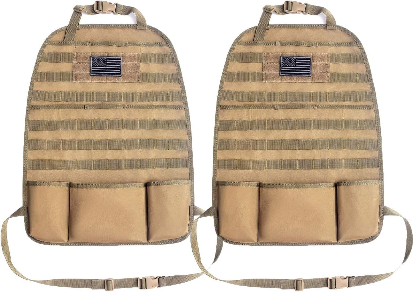 Tacticool Car Seat Back Organizer - Tactical Molle Vehicle Panel