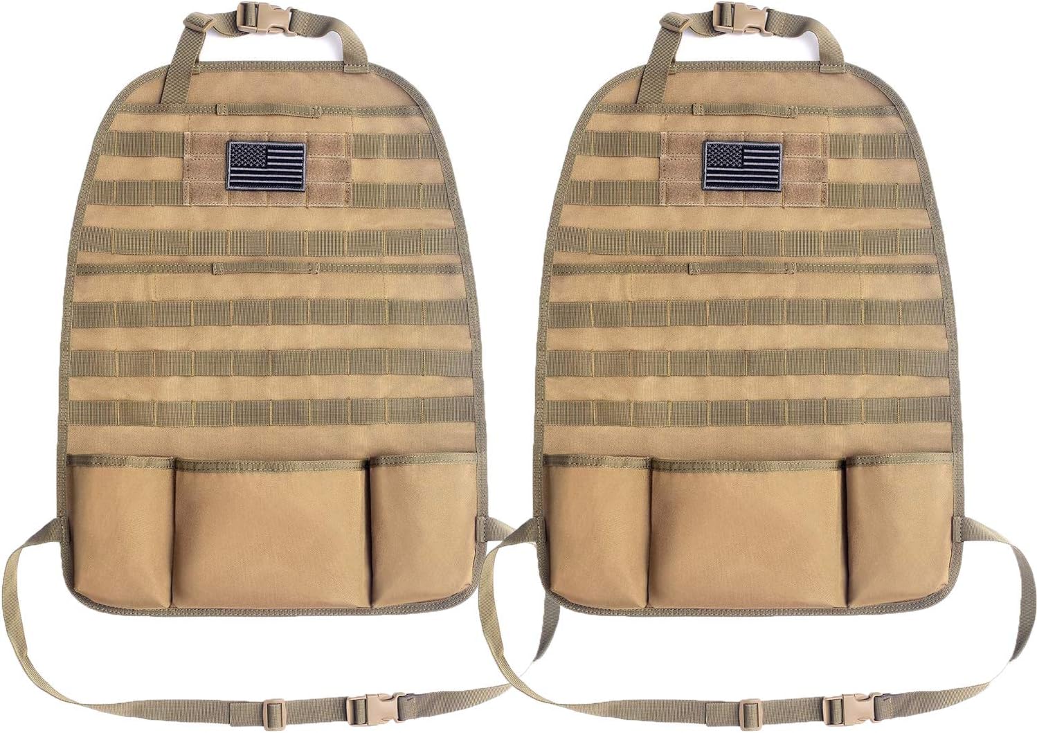 Tacticool Car Seat Back Organizer - Tactical Molle Vehicle Panel