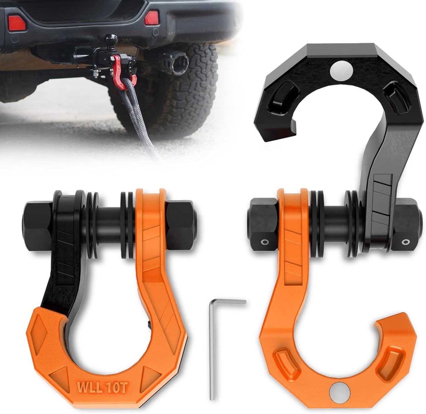 3/4in D Ring Separate Shackles for Heavy Duty Towing Needs