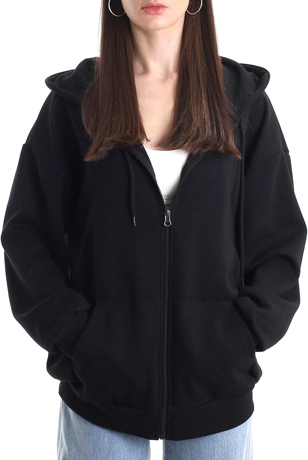MAJECLO Women's Lightweight Hoodie - Cozy Oversized Fit