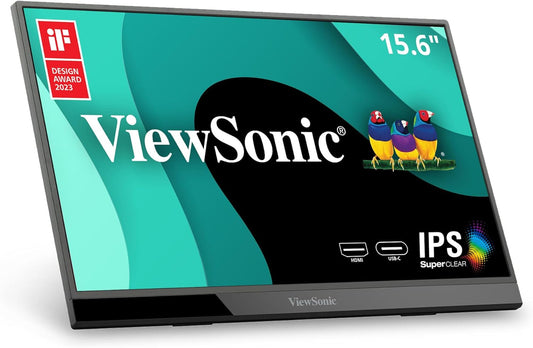 ViewSonic 15.6 FHD Portable Monitor - Dual Speakers