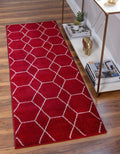 Unique Loom Trellis Frieze Area Rug Runner - Bold Geometric Accent