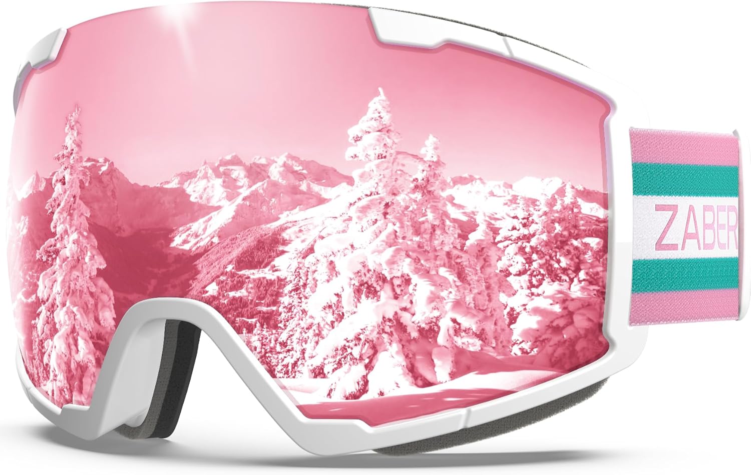 ZABERT OTG Ski Goggles - Anti-fog, UV Protection, Stylish!