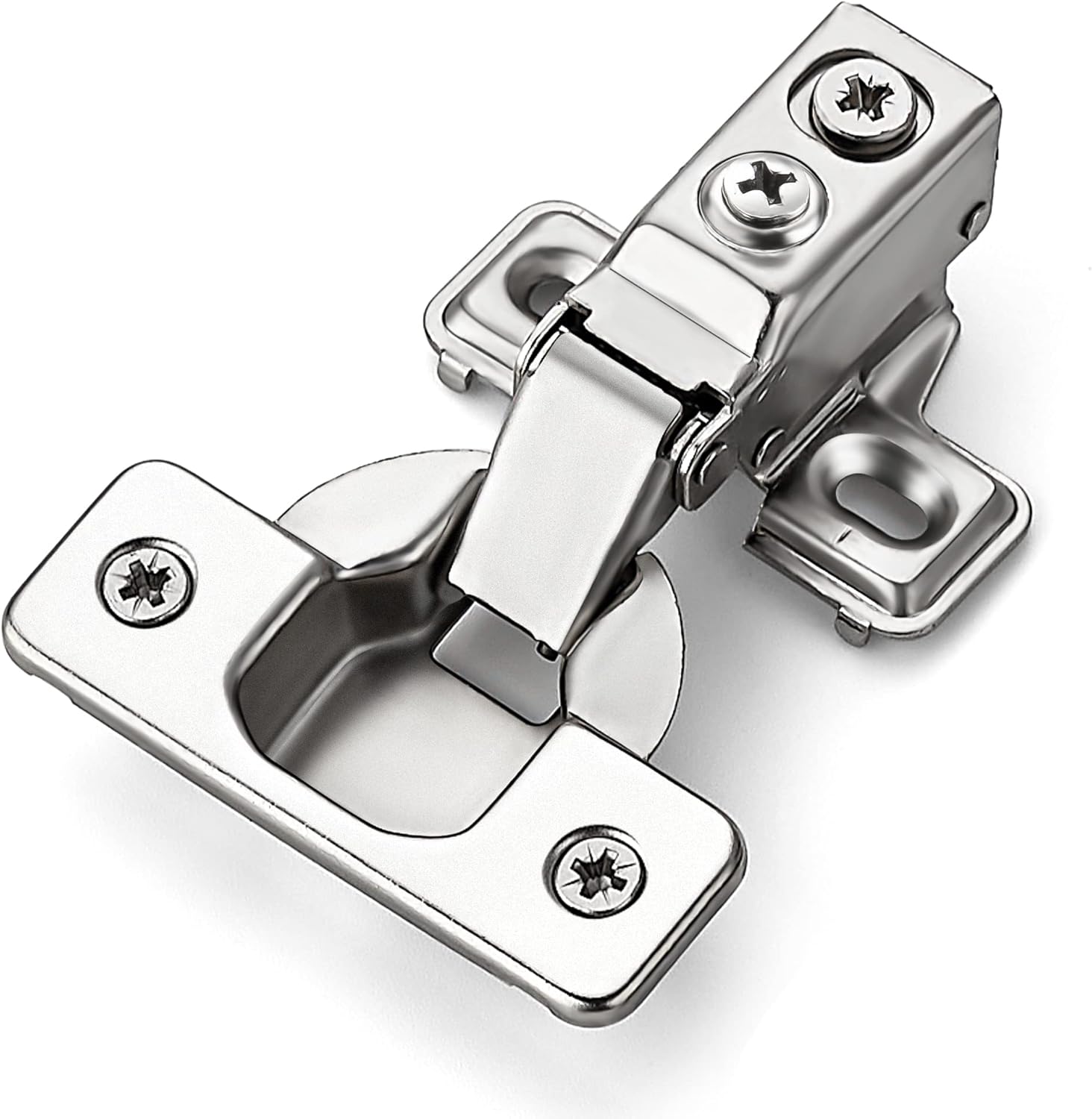 Ravinte 60 Pack Short Arm Kitchen Cabinet Hinges for 1/2 Inch