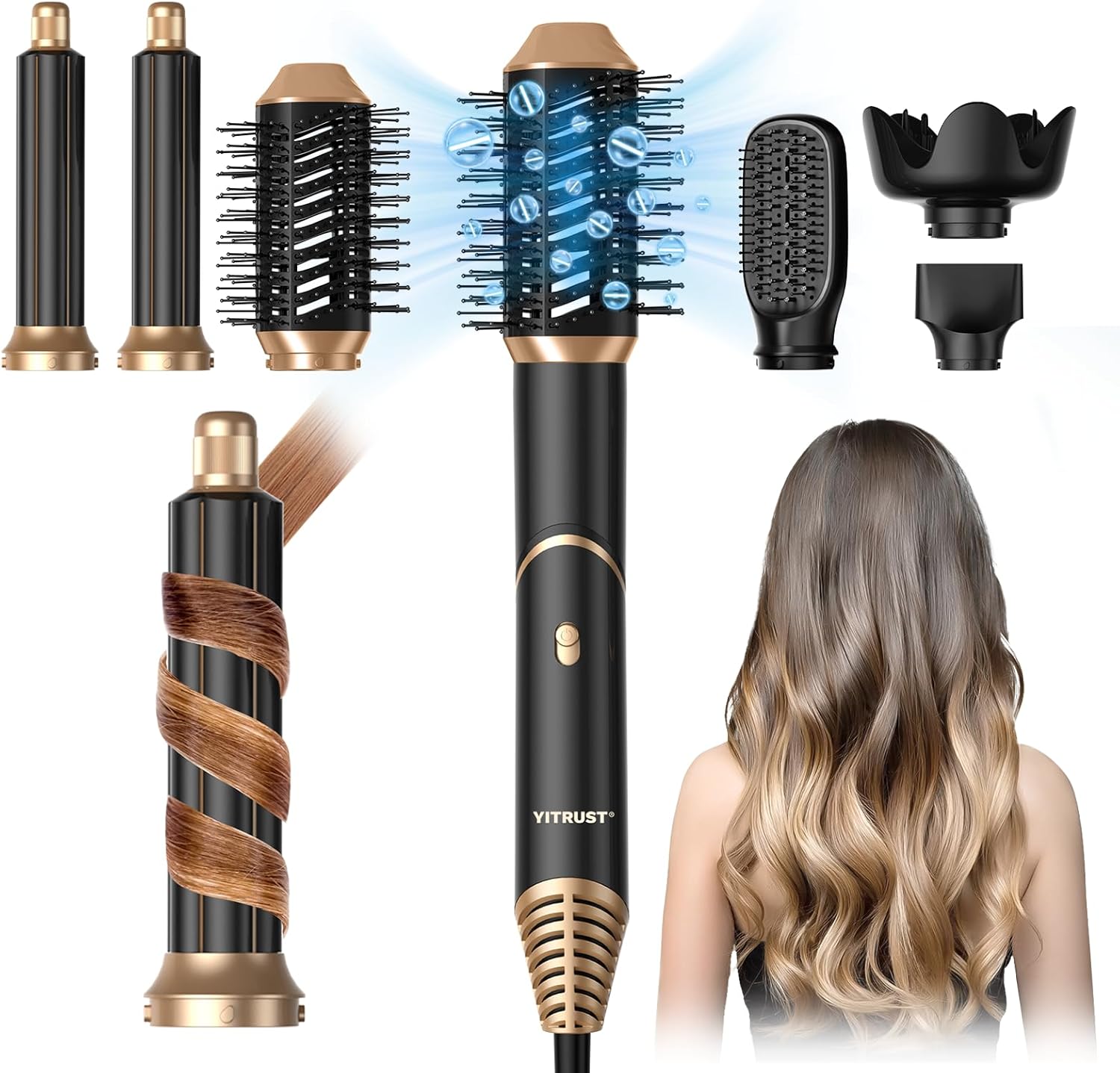 Yitrust 6-in-1 Ionic Hair Styling Brush