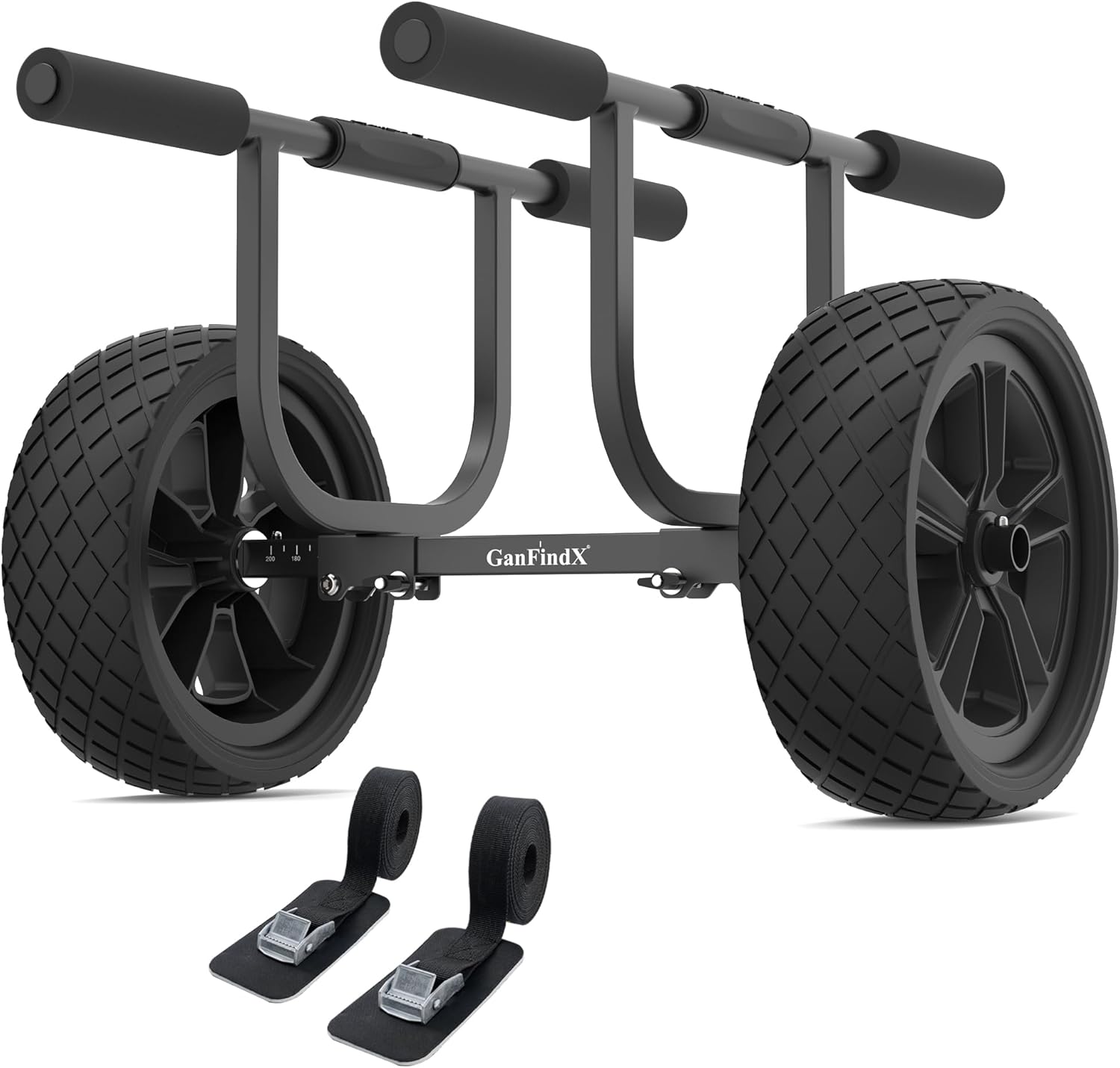 Heavy-Duty Aluminum Kayak Cart with 450LBS Capacity for Easy Transport