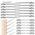 1/8 in Cable Railing Kit Turnbuckle for Wood Posts - Multi-Angle Fit