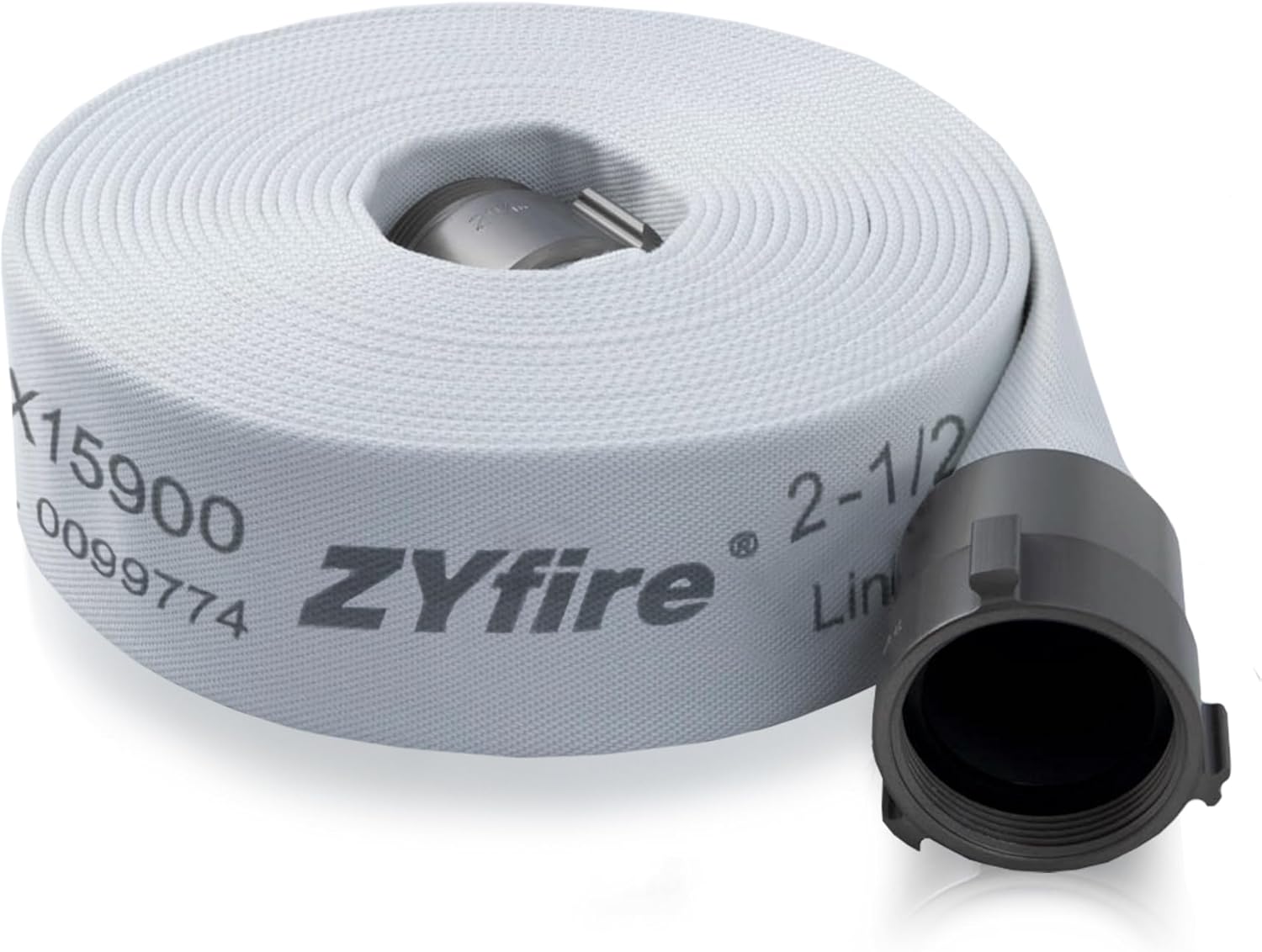 ZYfire 2-1/2in ID x 50 FT Fire Hose with Aluminum Couplings