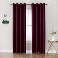 Blackout Curtains 80 in Long 2 Panels Set - Room Darkening Drapes