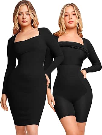 Popilush Shaper Dress: 8 in 1 Bodycon Maxi & Mini Styles