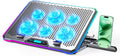 Aluminum Alloy RGB Gaming Laptop Cooler with 6 Fans - Fast Silent