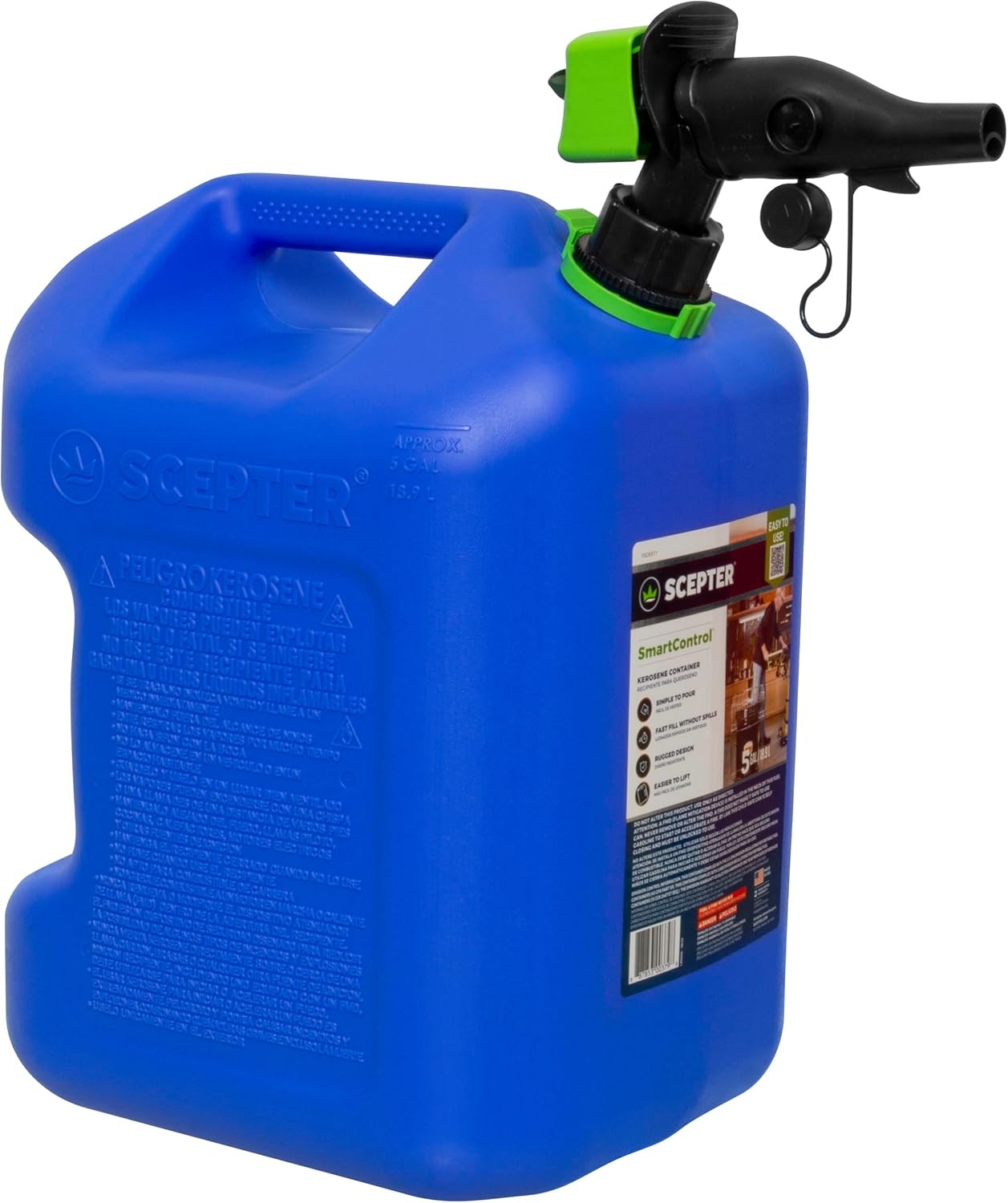 Scepter FSCK552 Fuel Container with SmartControl Spout for Safe Use