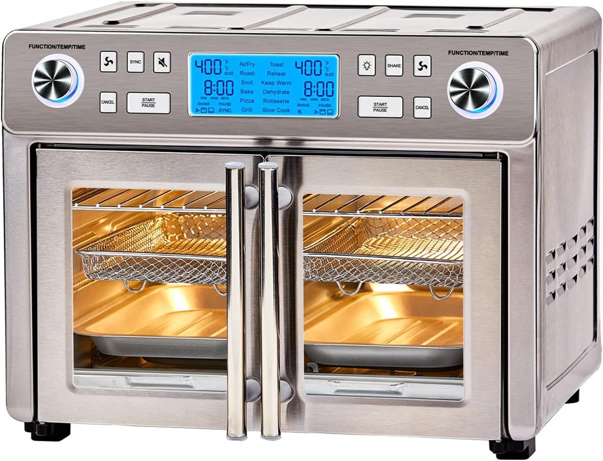 Emeril Lagasse Dual Zone 360 Air Fryer Oven Combo for Fast Cooking