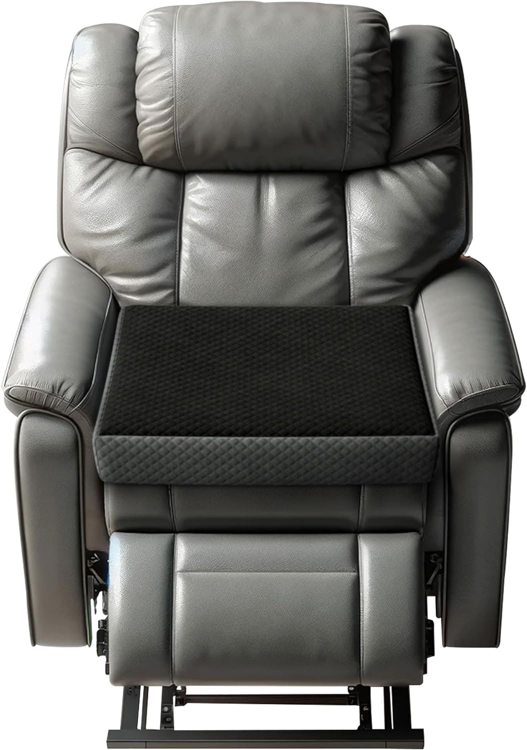 Memory Foam Large Recliner Cushion | 5 Thick | 2 Tone Velvet | Elderly Recline Chair Pad