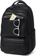 43L Leather Laptop Backpack Purse for Women - Large Travel Tote